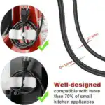 Kitchen Appliance Cord Organizer Stick On