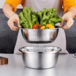 Vegetable Slicer Drain Basket - Image 2